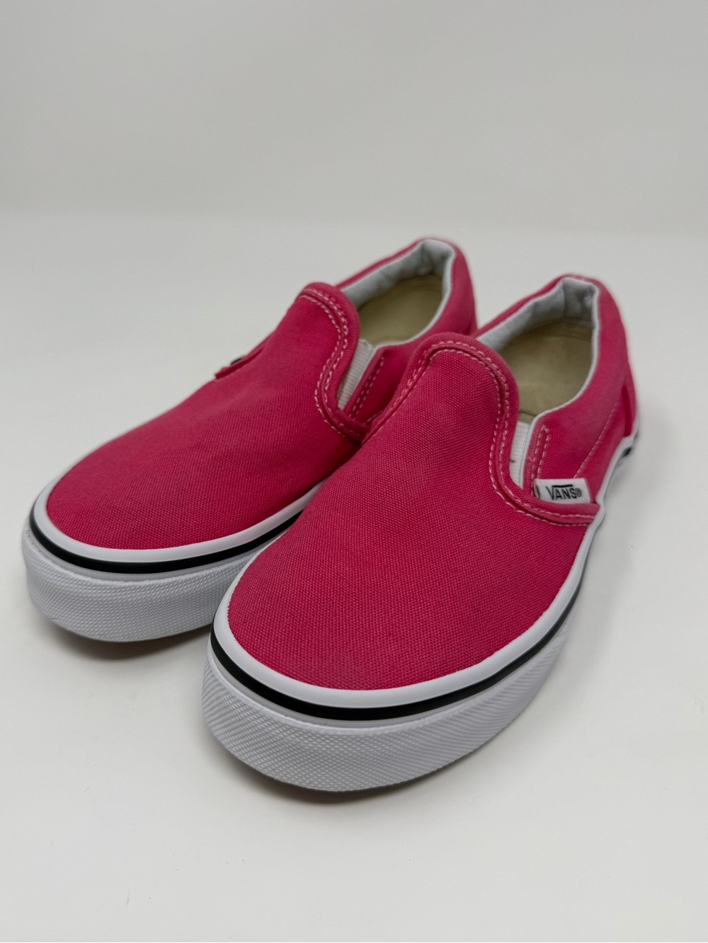 Vans Kids Slip-On Canvas Shoes - Pink Sz.13